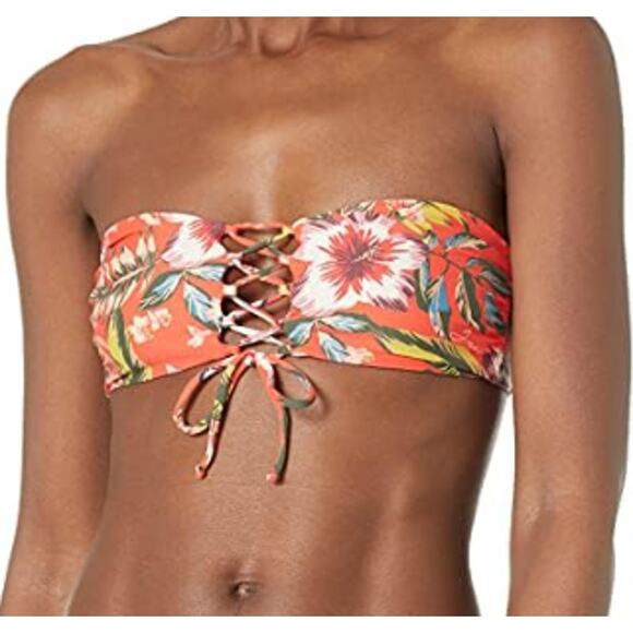 GUESS Women's XS Standard Reversible Bandeau Swim Top Bikini Top NEW - Picture 1 of 15